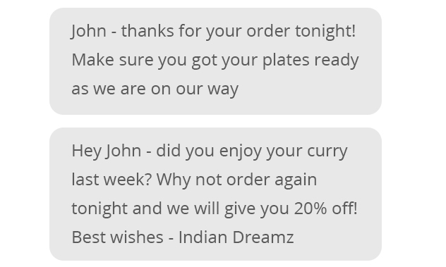 indianTakeaway - Food Delivery - Keep Customer Updated About Their Order